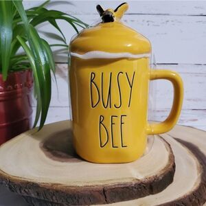 Rae Dunn Busy Bee Lidded Coffee Mug
